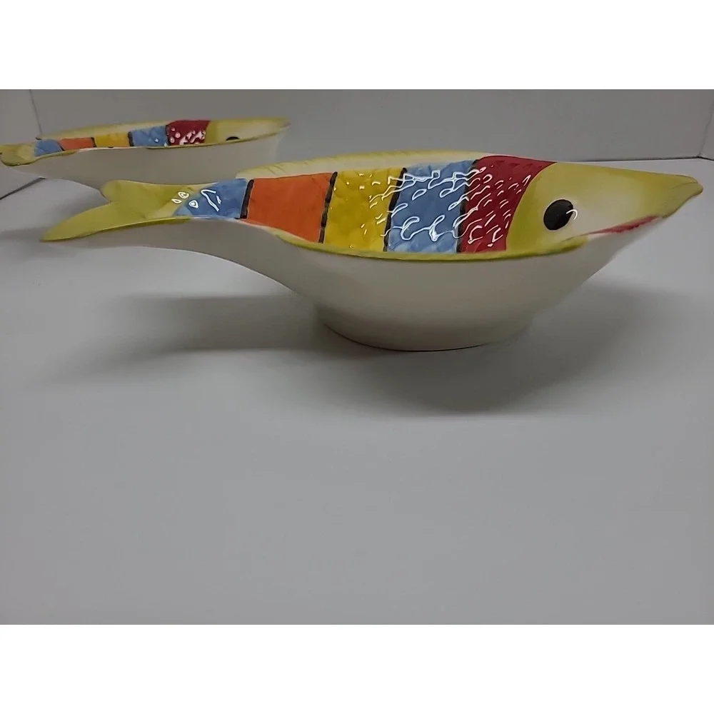 (2) Pier 1 Imports Fish Bowl Dish 7
